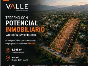 Terreno en venta en Venta Terreno urbano 6.368 m2 Nogales (176917), Machalí