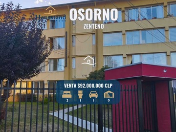 Departamento en venta en Elegancia y Confort en Cada Espacio (163223), Osorno - 2 dormitorios, 1 baño