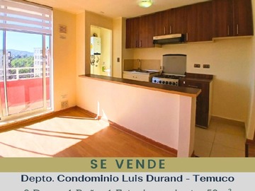 Departamento en venta en Fundo el carmen/tvn, Temuco - 3 dormitorios, 1 baño