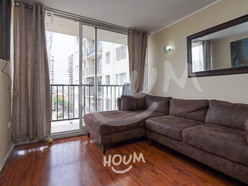 Departamento en arriendo mensual en Nataniel Cox, Santiago - 2 dormitorios, 1 baño