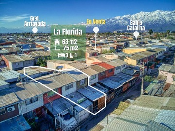 Casa en venta en Nave Blanca 1899, La Florida, Región Metropolitana de Santiago 8240000, Chile, La Florida - 3 dormitorios, 1 baño