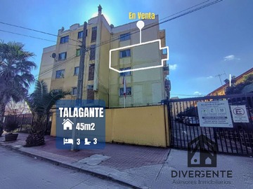 Departamento en venta en José Miguel Carrera 716, Talagante, Región Metropolitana de Santiago 9670000, Chile, Talagante - 2 dormitorios, 1 baño