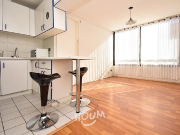 Departamento en arriendo mensual en Grajales, Santiago - 1 dormitorio, 1 baño