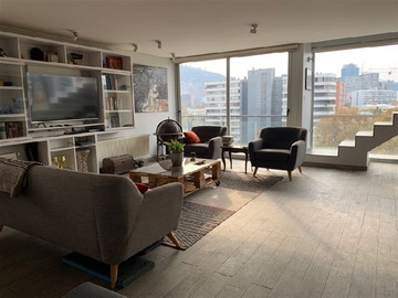 Departamento en arriendo mensual en Espectacular Penthouse/Duplex. Amplia terraza en azotea. Eliodoro Yáñez/Pedro de Valdivia, Providencia - 1 dormitorio, 2 baños