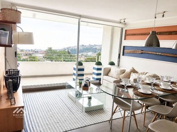 Departamento en venta en Los Sargazos con Cladonia, Viña del Mar - 3 dormitorios, 2 baños