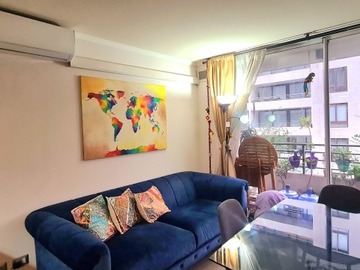 Departamento en arriendo mensual en Jose domingo cañas con pedro de valdivia, Ñuñoa - 2 dormitorios, 2 baños