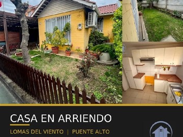 Casa en arriendo mensual en Av eyzaguirre con lomas del viento, Puente Alto - 3 dormitorios, 1 baño