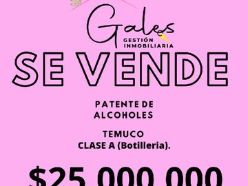 Local Comercial en venta en Patente de alcoltes clase "a" , temuco (119693), Temuco