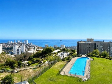 Departamento en arriendo mensual en Condominio Mirador de Bahia, Viña del Mar - 3 dormitorios, 2 baños