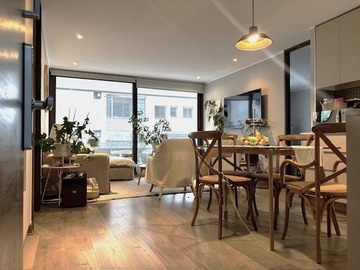 Departamento en venta en Depto. Estilo Mariposa, 2 dorm. en suite, 2 Estacionamientos, Providencia - 2 dormitorios, 2 baños