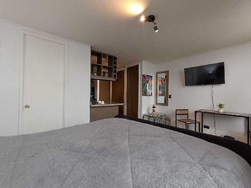 Departamento en arriendo mensual en Estudio Amoblado 27mt2 (177402), Estación Central - 1 dormitorio, 1 baño