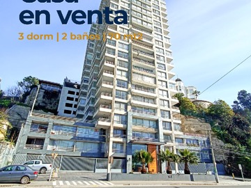 Departamento en venta en Amplio Departamento con Vista Al Mar - 3 dormitorios, 2 baños