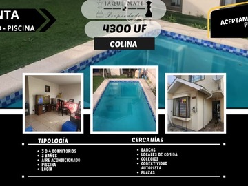 Casa en venta en Las cabañas 215, colina, Colina - 4 dormitorios, 3 baños