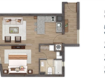 Departamento en venta en Sazié 2054, Santiago - 1 dormitorio, 1 baño