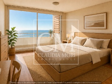 Departamento en arriendo mensual en Concón, Avenida Borgoño, Concón - 2 dormitorios, 2 baños