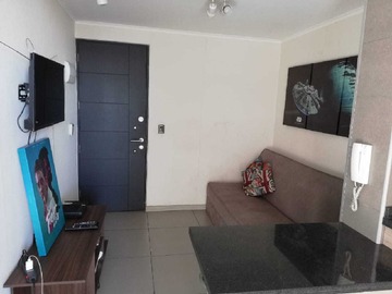 Departamento en arriendo mensual en Excelente dpto amoblado metro Moneda (172559), Santiago - 1 dormitorio, 1 baño