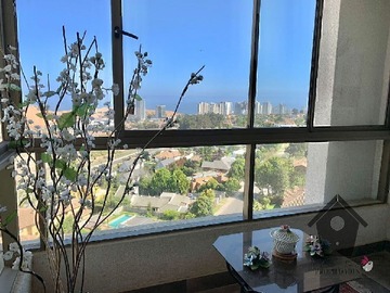 Departamento en venta en Las Cinerarias, Concón - 3 dormitorios, 2 baños