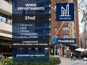 Departamento en venta en Vendo Dpto con Ubicación Privilegiada a 5 Minutos del Metro - 1 dormitorio, 1 baño