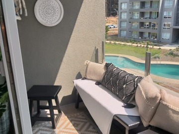 Departamento en arriendo mensual en Playa papudo, Papudo - 3 dormitorios, 2 baños