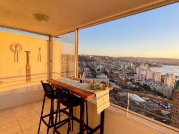 Departamento en arriendo mensual en Viña del Mar, Viña del Mar - 1 dormitorio, 1 baño