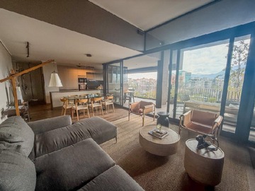 Departamento en arriendo mensual en Las hualtatas con vespucio, Vitacura - 3 dormitorios, 3 baños
