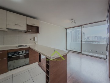 Departamento en arriendo mensual en Metro Santa Isabel, Santiago - 1 dormitorio, 1 baño