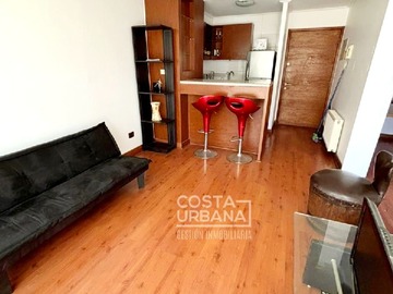 Departamento en arriendo mensual en 7 norte, Viña del Mar - 1 dormitorio, 1 baño