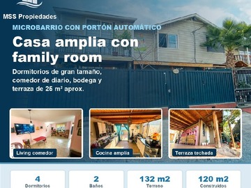 Casa en venta en Casa en Venta en San Bernardo - 4 dormitorios, 2 baños