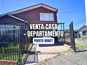 Casa en venta en Inversión! Casa + Departamento arriendo $300k (138982), Puerto Montt - 5 dormitorios, 3 baños