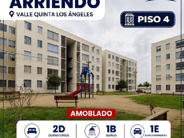 Departamento en arriendo mensual en Quinta los angeles, Talca - 2 dormitorios, 1 baño