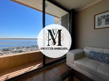 Departamento en arriendo mensual en Vista panorámica i 2d 2b amoblado - placeres (173281), Viña del Mar - 2 dormitorios, 2 baños