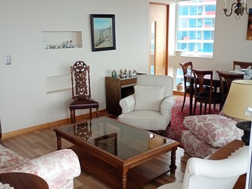 Departamento en arriendo mensual en Arriendo depto 3d+salaestar+2b+1est+1bod+2terrazas, Viña del Mar - 3 dormitorios, 2 baños