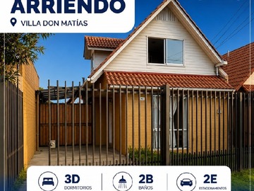 Casa en arriendo mensual en parque pequeñin, Talca - 3 dormitorios, 2 baños