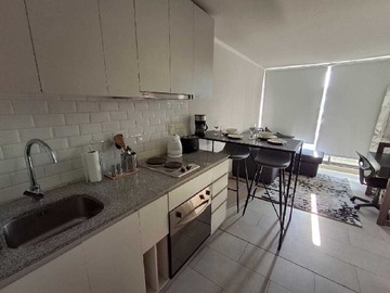 Departamento en arriendo mensual en Amoblado Studio cercano Club Hípico (71720), Santiago - 1 baño