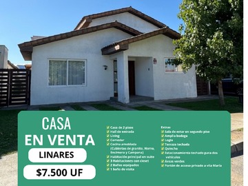 Casa en venta en Linares, Linares - 4 dormitorios, 4 baños