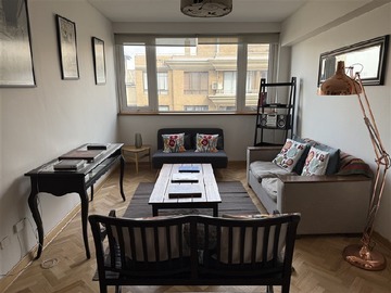 Departamento en arriendo mensual en Parque Forestal, Santiago - 2 dormitorios, 2 baños
