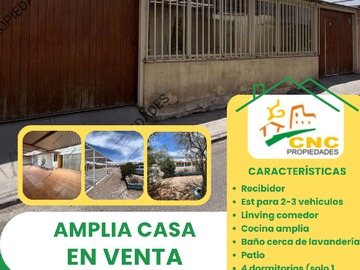 Casa en venta en conchi viejo 1838, Calama - 4 dormitorios, 2 baños