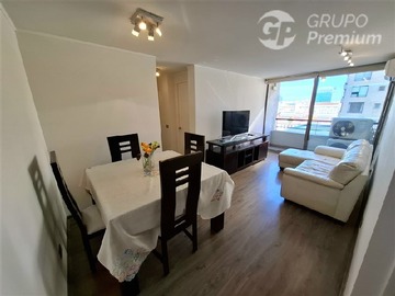 Departamento en venta en Departamento Amoblado 60m2 Morandé con Santo Domingo, Santiago - 2 dormitorios, 2 baños