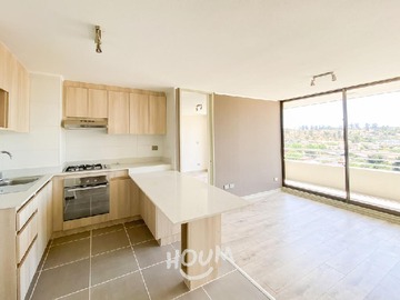 Departamento en arriendo mensual en Ignacio Carrera Pinto, Villa Alemana - 2 dormitorios, 2 baños