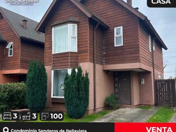 Casa en venta en Amplia casa en Condominio Privado Av. Francia (167915), Osorno - 3 dormitorios, 2 baños