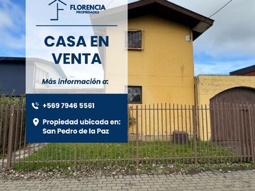 Casa en venta en Av. Pedro Aguirre Cerda, San Pedro de la Paz - 3 dormitorios, 2 baños