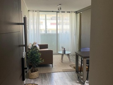 Departamento en arriendo mensual en A pasos de metro ñuñoa, Ñuñoa - 1 dormitorio, 1 baño