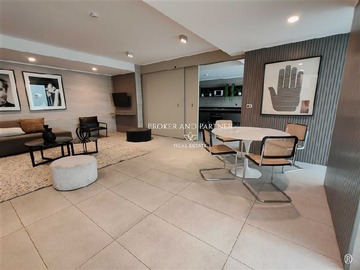 Departamento en arriendo mensual en metro Santa Isabel, Santiago - 1 dormitorio, 1 baño