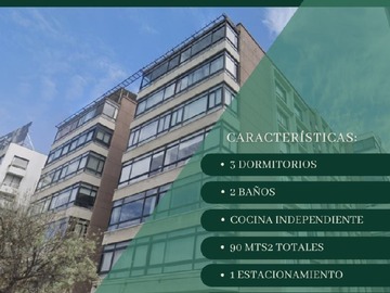 Departamento en arriendo mensual en Arrienda hidalgo propiedades, Viña del Mar - 3 dormitorios, 2 baños