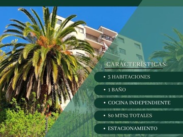 Departamento en venta en Vende hidalgo propiedades, Viña del Mar - 3 dormitorios, 2 baños