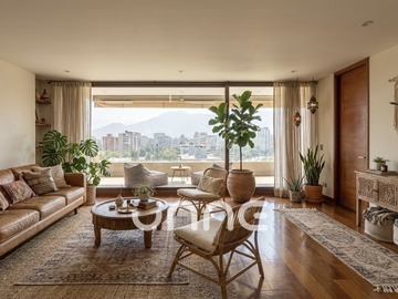 Departamento en arriendo mensual en Vista despejada al club de golf, norte, se aceptan mascotas, Las Condes - 4 dormitorios, 4 baños