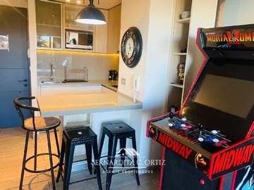 Departamento en arriendo mensual en Arr. Dpto Amoblado vista dunas Costa 2D 1B 1E (167750), Concón - 2 dormitorios, 1 baño