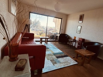 Departamento en arriendo mensual en Playa amarilla, Concón - 2 dormitorios, 1 baño