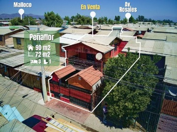 Casa en venta en Chopin, Peñaflor - 3 dormitorios, 1 baño