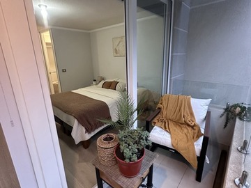 Departamento en arriendo mensual en Millaray 355 - la florida 1d+1b amoblado, La Florida - 1 dormitorio, 1 baño